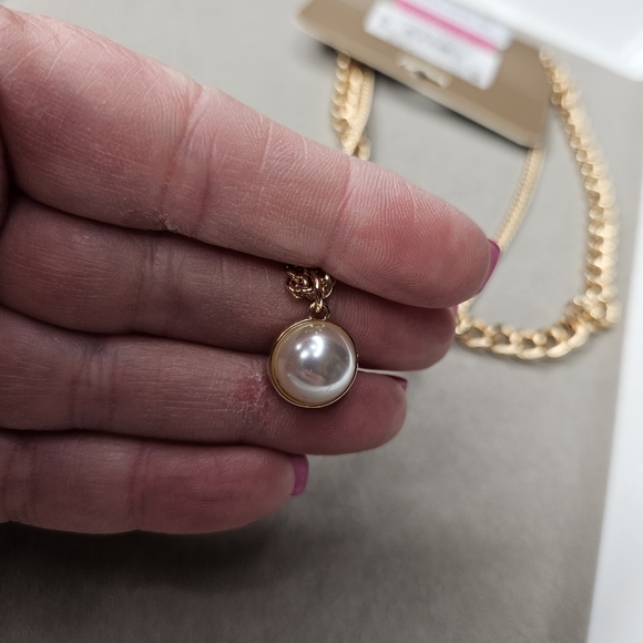 MixIt Gold Tone Pearl Double Strand Necklace & Earrings Fashion Jewelry Set NWT - Picture 4 of 7